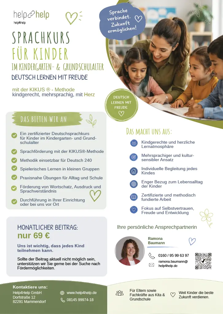 Sprachkurs für Kinder Help4Help